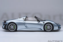 Indlæs billede til gallerivisning PORSCHE 918 SPYDER WEISSACH PACKAGE 2013 LIQUID CHROME BLUE MET
