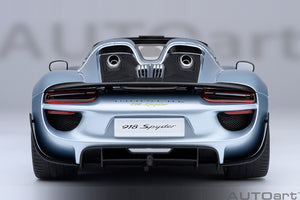 PORSCHE 918 SPYDER WEISSACH PACKAGE 2013 LIQUID CHROME BLUE MET