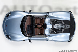1/18 Porsche 918 Spyder Weissach Package, liquid metal chrome blue 1:18