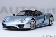 Indlæs billede til gallerivisning PORSCHE 918 SPYDER WEISSACH PACKAGE 2013 LIQUID CHROME BLUE MET