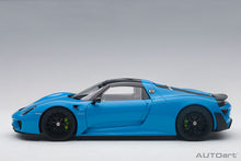 Indlæs billede til gallerivisning 2013 Porsche 918 Spyder, riviera blue 1:18