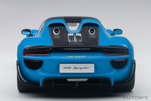 Indlæs billede til gallerivisning 2013 Porsche 918 Spyder, riviera blue 1:18