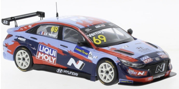 Hyundai ELANTRA N TCR LIQUI MOLY RACING TEAM #69 J-K.VERNAY WTCR DEUTSCHLAND 2021 blå/rød 1:43