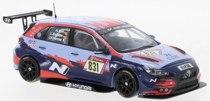 Hyundai i30 N TCR #831 ENGSTLER/STILL/VERNAY 24H NURBURGRING 2021 blå/rød 1:43