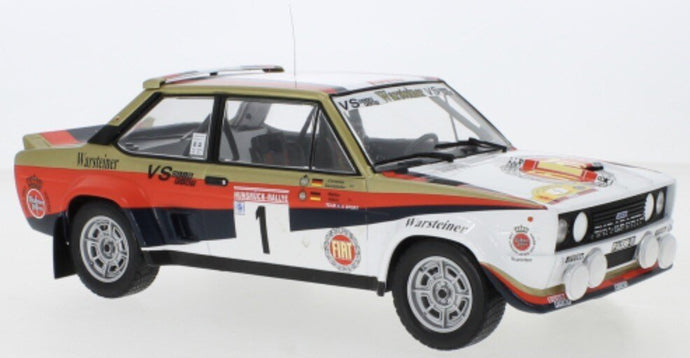FIAT 131 ABARTH N 1 RALLY HUNSRUCK 1980 W.ROHRL - C.GEISTDOERFER WHITE BLACK RED 1:18