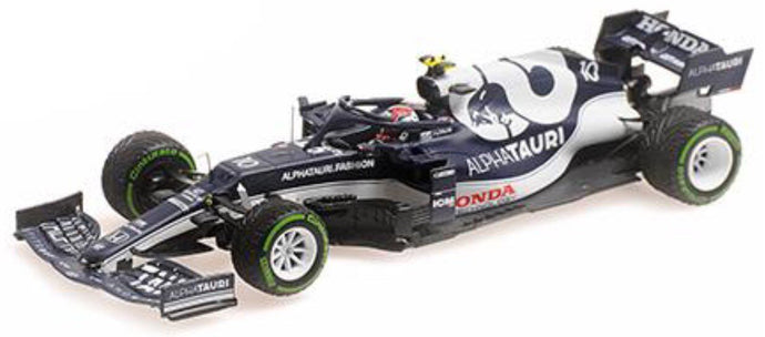 ALPHA TAURI F1 AT02 HONDA RA620H TEAM ALPHA TAURI N 10 TURKISH GP 2021 PIERRE GASLY WHITE BLUE 1:43