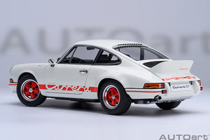 1/18 Porsche 911 Carerra 2.7 RS, Grandprix white with red stripes 1:18
