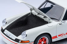Indlæs billede til gallerivisning 1/18 Porsche 911 Carerra 2.7 RS, Grandprix white with red stripes 1:18