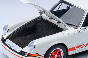1/18 Porsche 911 Carerra 2.7 RS, Grandprix white with red stripes 1:18