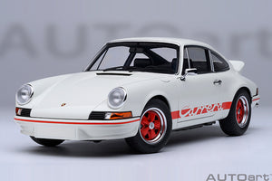 1/18 Porsche 911 Carerra 2.7 RS, Grandprix white with red stripes 1:18
