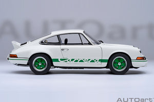 1/18 Porsche 911 Carerra 2.7 RS, Grandprix white with green stripes 1:18