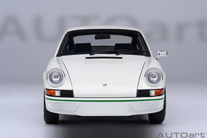 1/18 Porsche 911 Carerra 2.7 RS, Grandprix white with green stripes 1:18