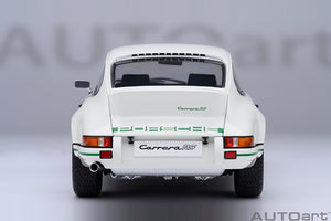 1/18 Porsche 911 Carerra 2.7 RS, Grandprix white with green stripes 1:18