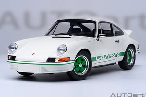 1/18 Porsche 911 Carerra 2.7 RS, Grandprix white with green stripes 1:18