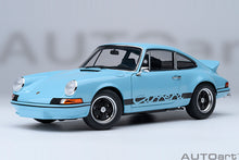 Indlæs billede til gallerivisning PORSCHE 911 CARRERA RS 2.7 COUPE 1973 BLUE BLACK 1:18