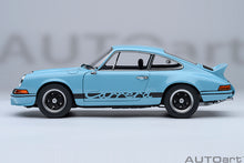 Indlæs billede til gallerivisning PORSCHE 911 CARRERA RS 2.7 COUPE 1973 BLUE BLACK 1:18