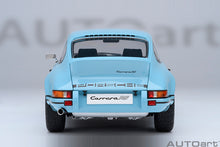 Indlæs billede til gallerivisning 1/18 Porsche 911 Carerra 2.7 RS, Gulf blue with black stripes 1:18