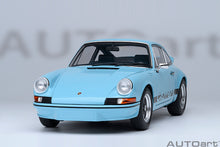 Indlæs billede til gallerivisning 1/18 Porsche 911 Carerra 2.7 RS, Gulf blue with black stripes 1:18
