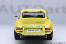 Indlæs billede til gallerivisning 1/18 Porsche 911 Carerra 2.7 RS, Light yellow with green stripes 1:18