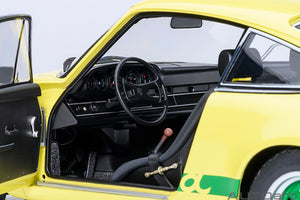 1/18 Porsche 911 Carerra 2.7 RS, Light yellow with green stripes 1:18