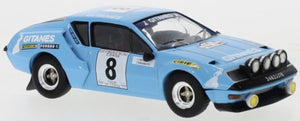 Alpine A310 #8 RAGNOTTI/JAUBERT TOUR DE CORSE 1976 lys blå 1:43