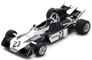 Surtees TS9B #23 LUIZ BUENO BRAZIL GP 1973 sort/hvid 1:43