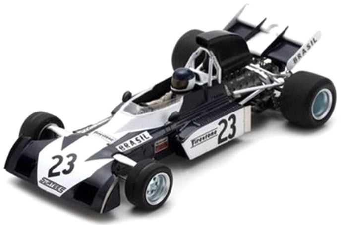 Surtees TS9B #23 LUIZ BUENO BRAZIL GP 1973 sort/hvid 1:43