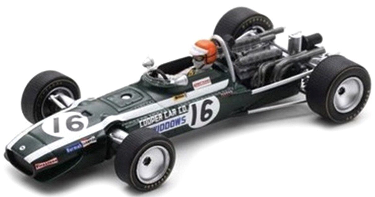 Cooper T86B #16 ROBIN WIDDOWS BRITISH GP 1968 mørk grøn/hvid 1:43
