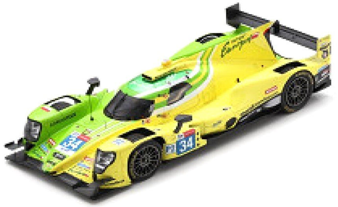 Oreca 07 - GIBSON #34 SMIECHOWSKI/VAN DER ZANDE/BRUNDLE 10th 24H LE MANS 2021 gul/grøn 1:18