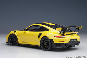 porsche 911 (991) GT2 weissach package, racing yellow 1:18