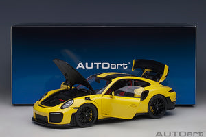 porsche 911 (991) GT2 weissach package, racing yellow 1:18