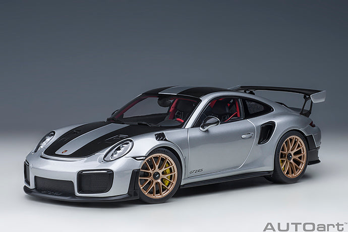 porsche 911 (991) GT2 weissach package, gt silver 1:18
