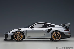 porsche 911 (991) GT2 weissach package, gt silver 1:18