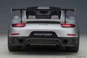 porsche 911 (991) GT2 weissach package, gt silver 1:18