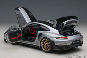 porsche 911 (991) GT2 weissach package, gt silver 1:18
