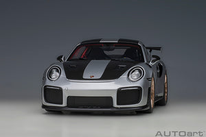 porsche 911 (991) GT2 weissach package, gt silver 1:18