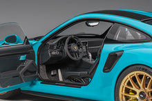 Indlæs billede til gallerivisning porsche 911 (991) GT2 weissach package, miami blue 1:18