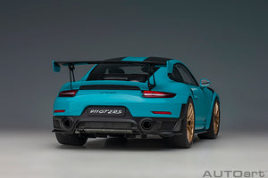 porsche 911 (991) GT2 weissach package, miami blue 1:18