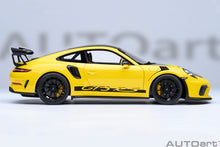 Indlæs billede til gallerivisning PORSCHE 911 991-2 GT3 RS COUPE WEISSACH PACKAGE 2017 RACING YELLOW 1:18