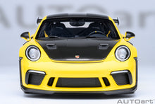 Indlæs billede til gallerivisning PORSCHE 911 991-2 GT3 RS COUPE WEISSACH PACKAGE 2017 RACING YELLOW 1:18