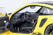 Indlæs billede til gallerivisning PORSCHE 911 991-2 GT3 RS COUPE WEISSACH PACKAGE 2017 RACING YELLOW 1:18