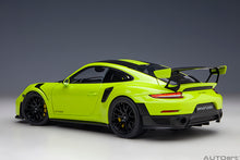 Indlæs billede til gallerivisning 1/18 Porsche 911 (991.2) GT2 Weissach Package, acid green 1:18