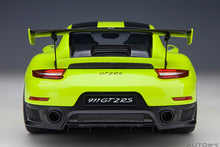 Indlæs billede til gallerivisning 1/18 Porsche 911 (991.2) GT2 Weissach Package, acid green 1:18