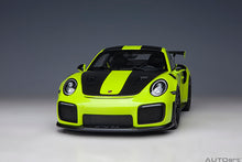 Indlæs billede til gallerivisning 1/18 Porsche 911 (991.2) GT2 Weissach Package, acid green 1:18