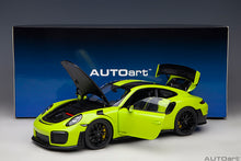 Indlæs billede til gallerivisning 1/18 Porsche 911 (991.2) GT2 Weissach Package, acid green 1:18