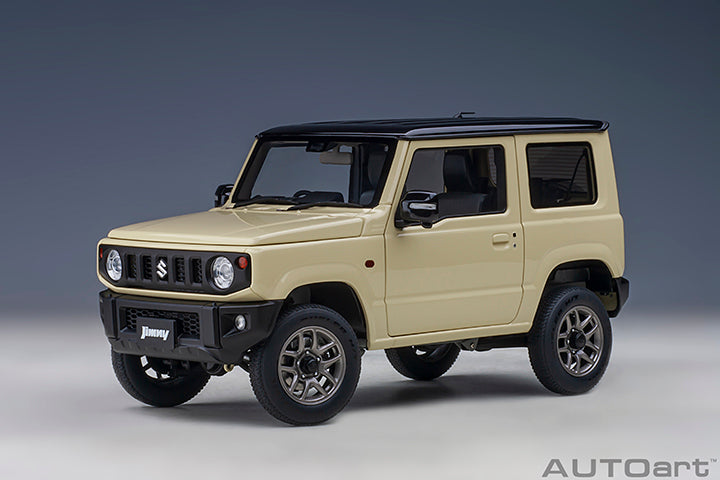 SUZUKI JIMNY JB64 LHD 2018 CHIFFON IVORY MET 1:18