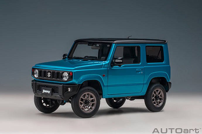 SUZUKI JIMNY JB64 LHD 2018 BRISK BLUE MET 1:18