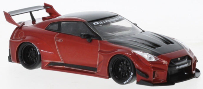 Nissan 35GT-RR LB-SILHOUETTE WORKS GT 2019 rød/sort 1:43