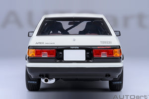 1/18 Toyota Sprinter Trueno (AE86) â€œProject Dâ€, white/black 1:18