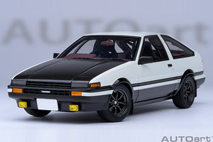 1/18 Toyota Sprinter Trueno (AE86) â€œProject Dâ€, white/black 1:18